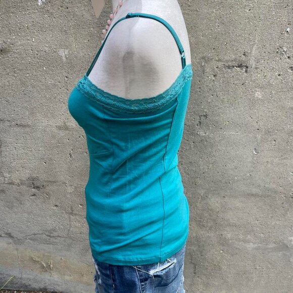 Vintage Blue Lacy Cami Top - Picture 4 of 6